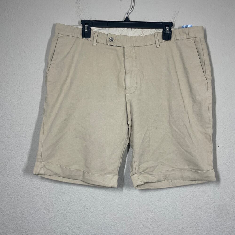 Les Canebiers Mens 4XL/40 US Aiguier Shorts Chino Golf Khaki Cotton Performance